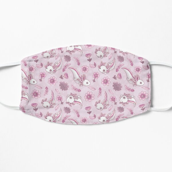 Floral Speckled Axolotl Pattern - Summer Edition Mask