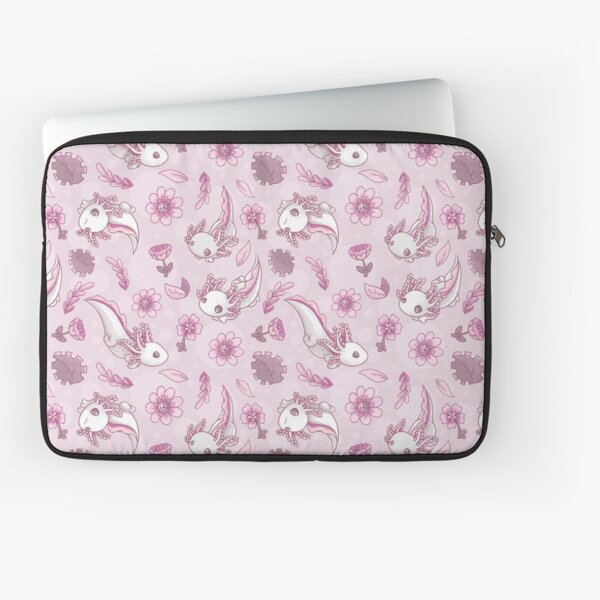 Floral Speckled Axolotl Pattern - Summer Edition Laptop Sleeve