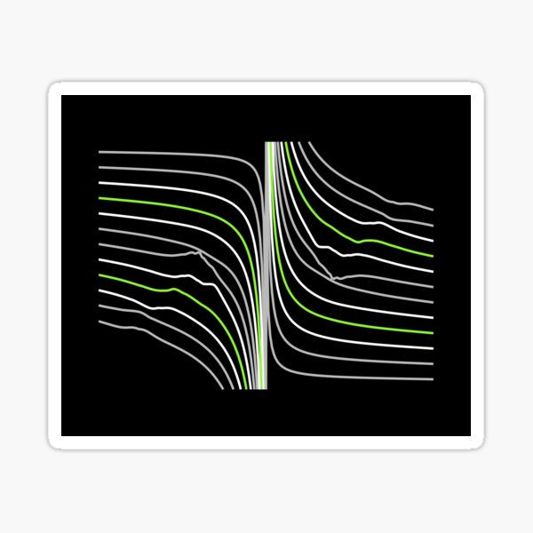 Twin Lines. Sticker