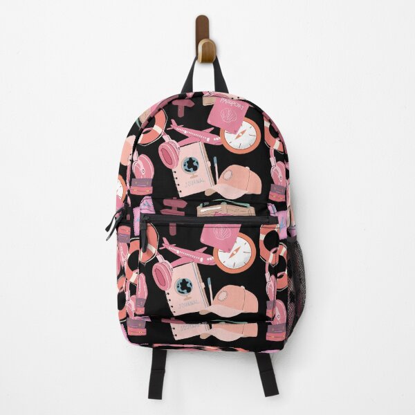 Item preview, Pink travel essentials - Black edition designed and sold by InyasArt.