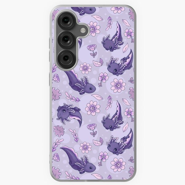 Vista previa del artículo con la obra «Patrón de ajolote moteado floral - Edición de invierno», diseñado y vendido por evybenita.