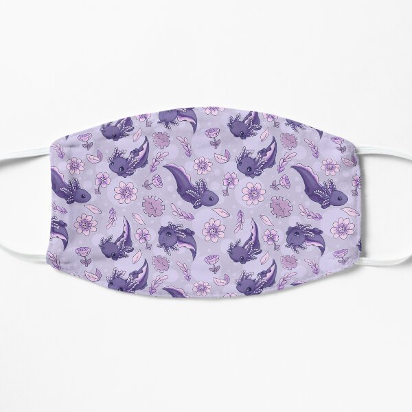Floral Speckled Axolotl Pattern - Winter Edition Mask