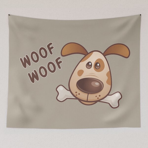 Item preview, Woof Woof (dog face) designed and sold by Nesro34.