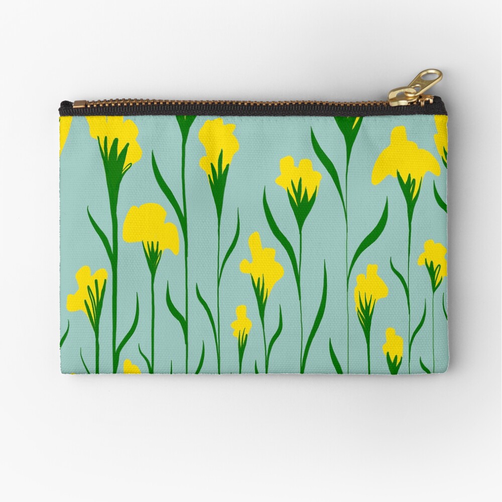 Ilustración de flores de pétalos amarillos Bolsos de mano