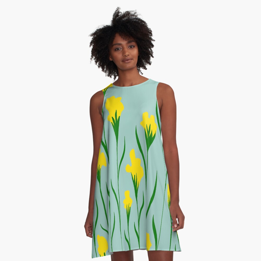 Vista previa del artículo con la obra «Vestido acampanado», diseñado y vendido por CovoStudio.