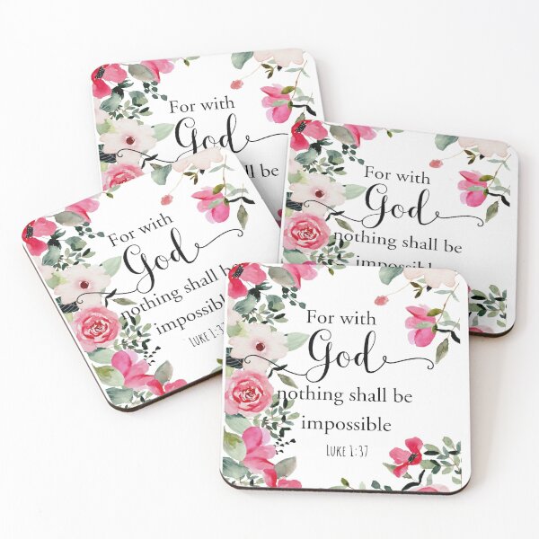 Item preview, For with God nothing shall be impossible. designed and sold by della95.