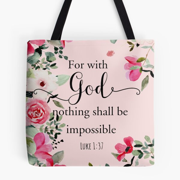 Item preview, For with God nothing shall be impossible. designed and sold by della95.