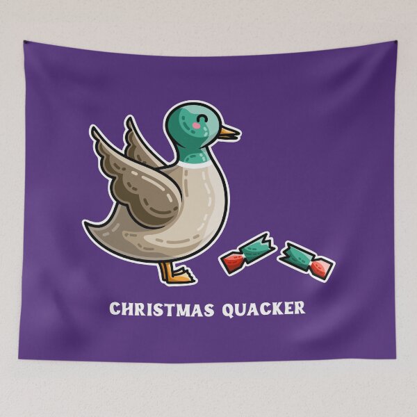 Item preview, Christmas Quacker Pun designed and sold by Flaming Imp.