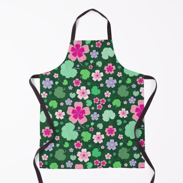 Item preview, Green & Pink Geranium Pattern designed and sold by lanolga.
