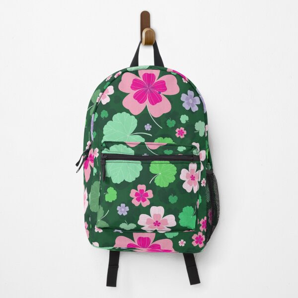 Item preview, Green & Pink Geranium Pattern designed and sold by lanolga.