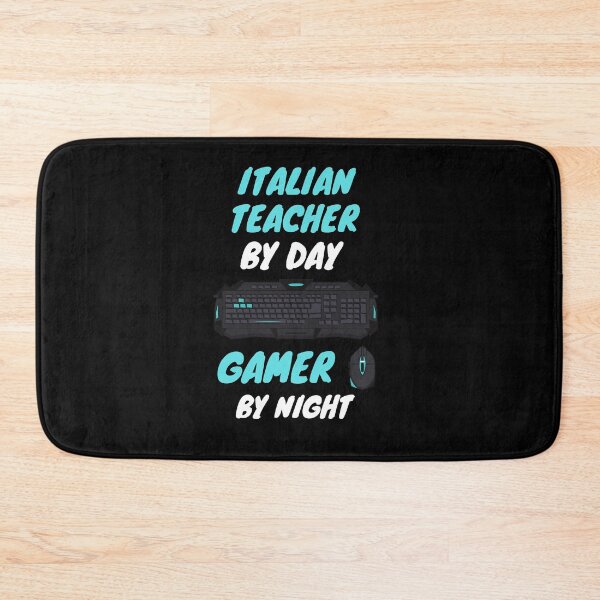 Item preview, italian teacher night gamer designed and sold by SnowballStep.