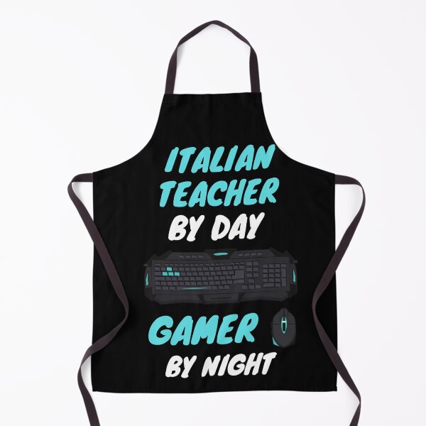 Item preview, italian teacher night gamer designed and sold by SnowballStep.