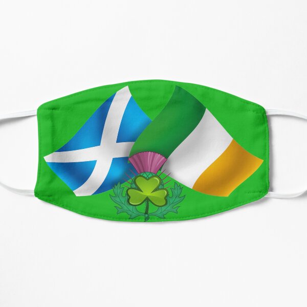 Ireland Scotland - Irish Scottish Flags & Emblems Flat Mask