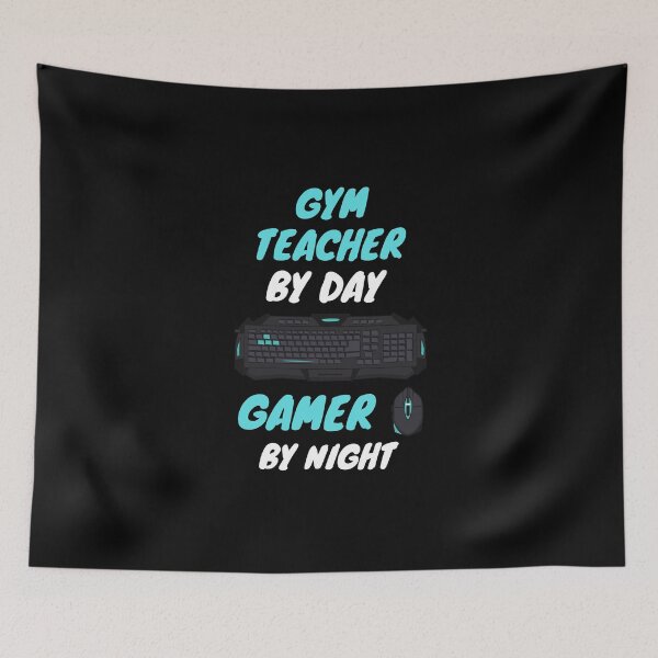 Item preview, gym teacher night gamer designed and sold by SnowballStep.