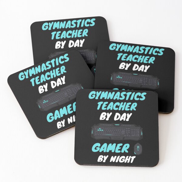 Item preview, gymnastics teacher night gamer designed and sold by SnowballStep.