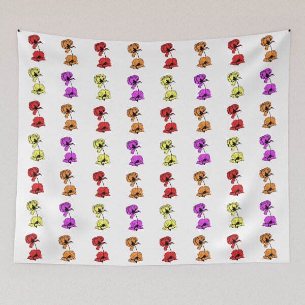 Item preview, Poppies in 4 colours designed and sold by sirglennbo.