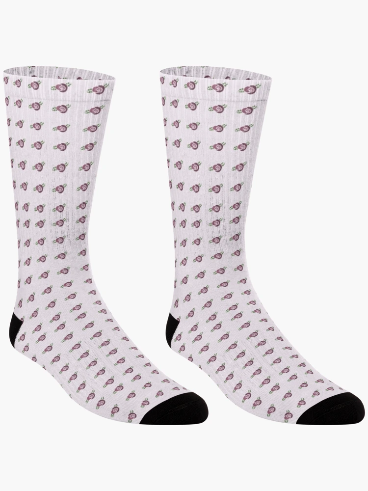 Thumbnail 3 of 5, Socks, Pink Roses designed and sold by HelyanDesign.