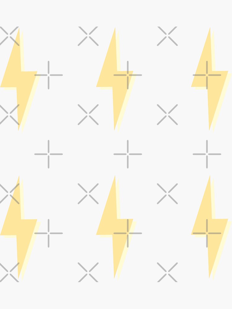 Thumbnail 3 of 3, Sticker, Pack of yellow bolts designed and sold by Pastel-PaletteD.