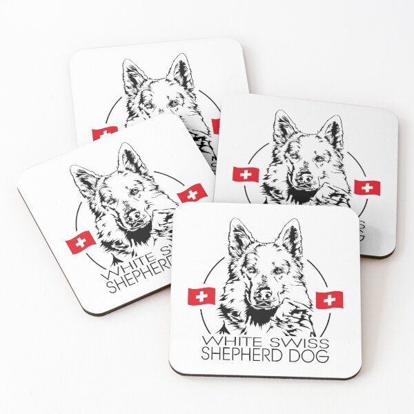 Item preview, White Swiss Shepherd Dog Dog Canine Portrait designed and sold by dogarts.