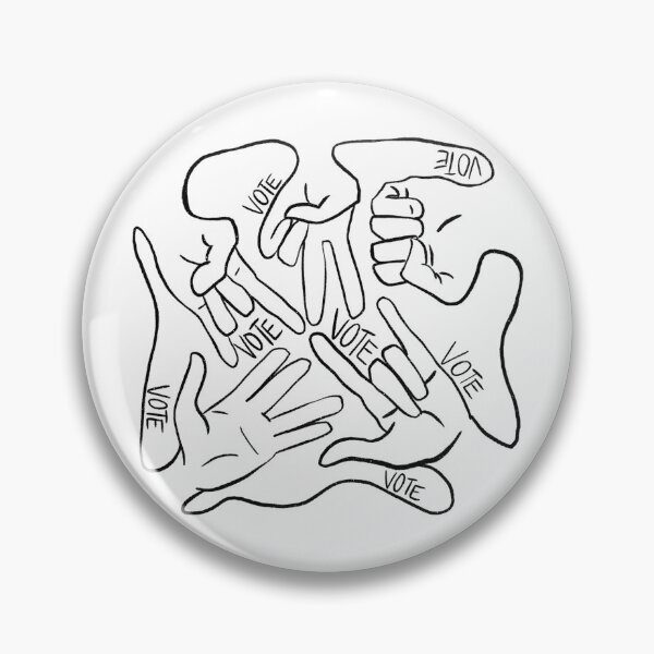 Item preview, Vote (black and white) designed and sold by NakakiArt.