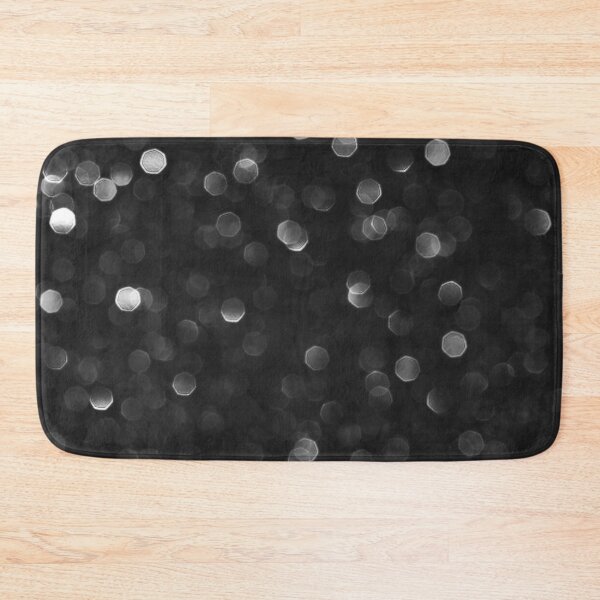 Item preview, Solid Black Faux Glitter Bokeh  designed and sold by MysticMarble.