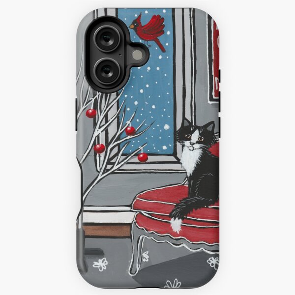 Item preview, The Cat's Minimal Christmas Tree designed and sold by KilkennyCat Art.