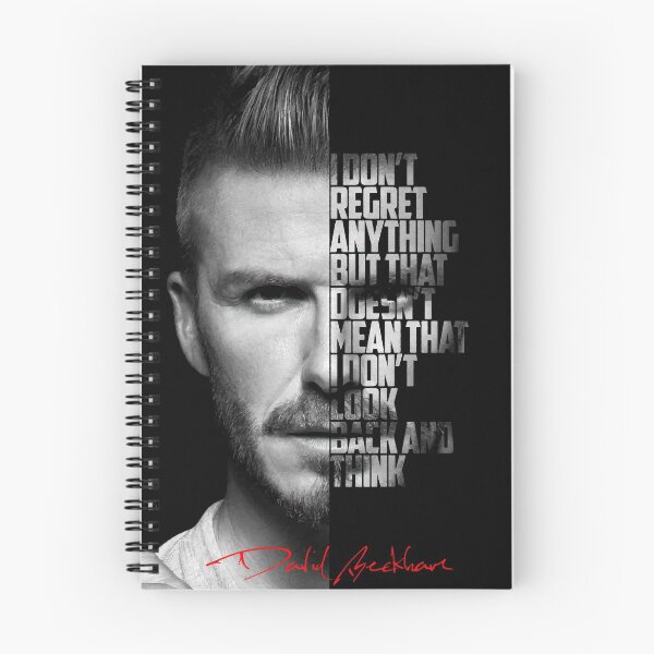 Item preview, Black and white David Beckham quote poster. designed and sold by Enea Kelo.