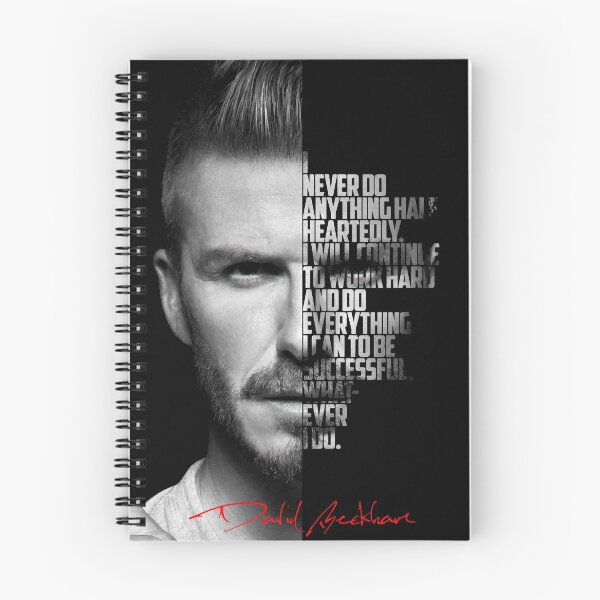 Item preview, Black and white David Beckham quote poster. designed and sold by Enea Kelo.