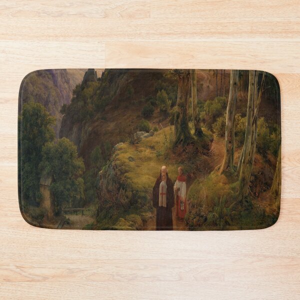 Item preview, Romantische Landschaft Mit Klosteranlage-Karl Lessing designed and sold by LexBauer.