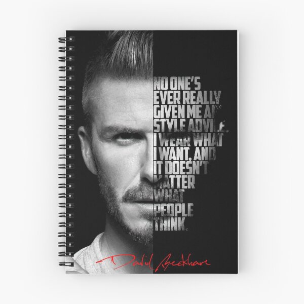 Item preview, Black and white David Beckham quote poster. designed and sold by Enea Kelo.
