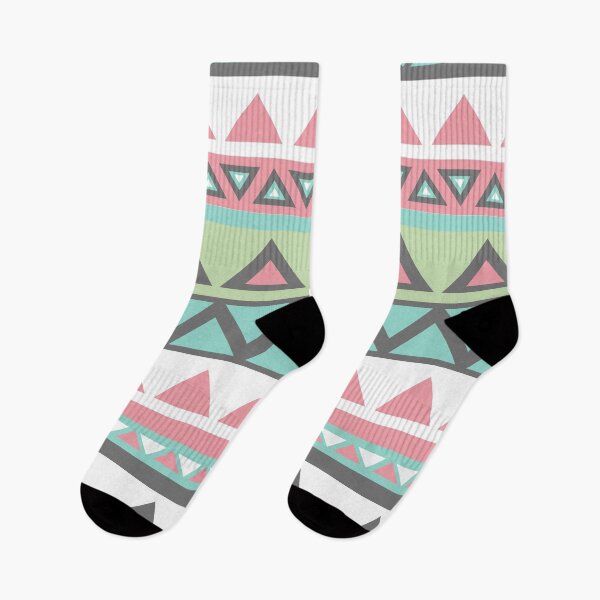 Artikelvorschau, Adrettes Boho-Rosa-Mintgrün-geometrisches Stammes-Aztekenmuster entworfen und verkauft von IamTrending.