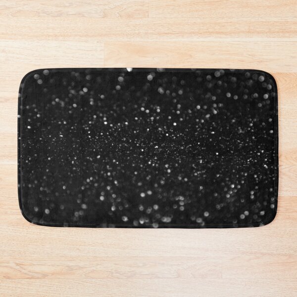 Item preview, Plain Black Faux Glitter Bokeh  designed and sold by MysticMarble.