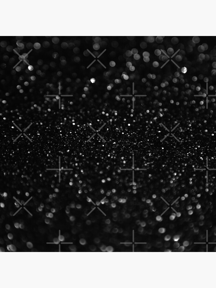 Plain Black Glitter Bokeh by MysticMarble