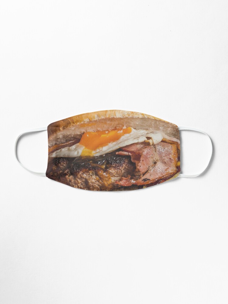 Alternate view of Hamburger face mask Mask