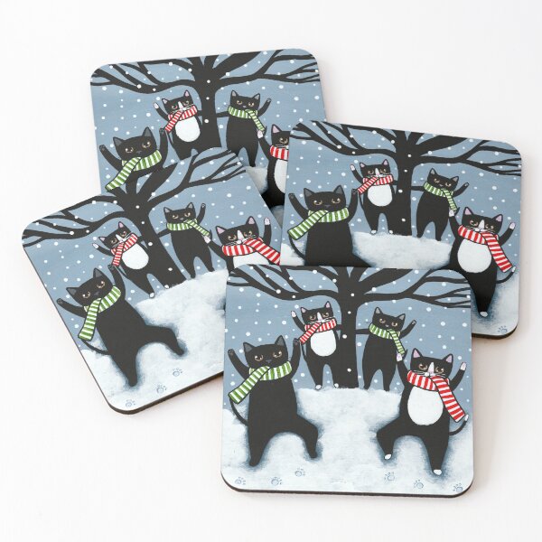 Item preview, The Cats Celebration of Winter! designed and sold by KilkennyCat Art.