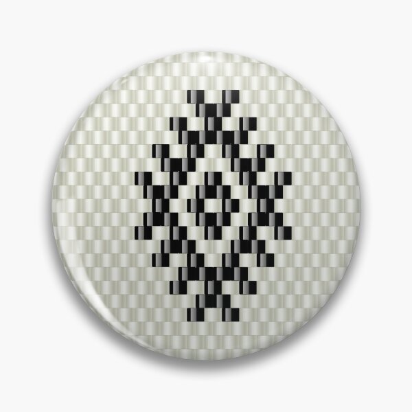 Item preview, Romanian Transylvanian beaded folk motif with ancestral embroidery symbolising The Eye designed and sold by folkyouall.