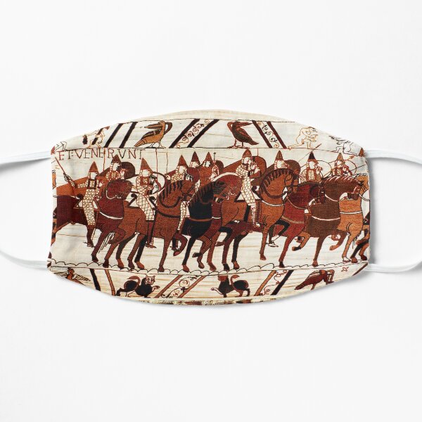 EL TAPIZ DE BAYEUX, EL EJÉRCITO NORMAN EN LA BATALLA DE HASTINGS, CABALLEROS A CABALLO Mascarilla