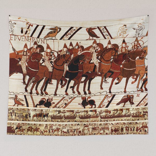 Item preview, THE BAYEUX TAPESTRY ,NORMAN ARMY IN BATTLE OF HASTINGS ,KNIGHTS HORSEBACK designed and sold by BulganLumini.