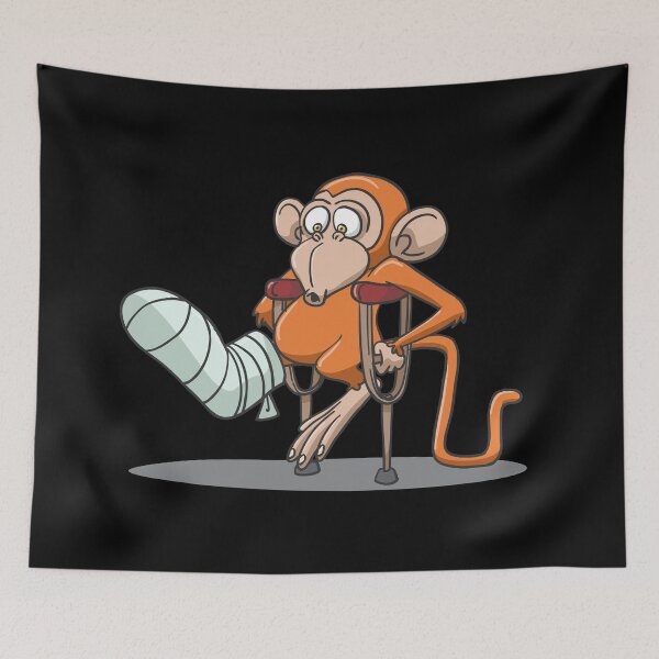 Item preview, Broken leg accident crutches designed and sold by Monkey Ful.