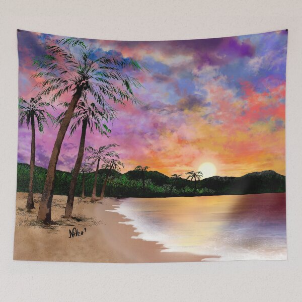 Item preview, Colorful Beach Sunset designed and sold by Nattea.