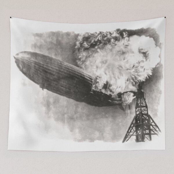 Item preview, Hindenburg Burning Painting designed and sold by Beltschazar.