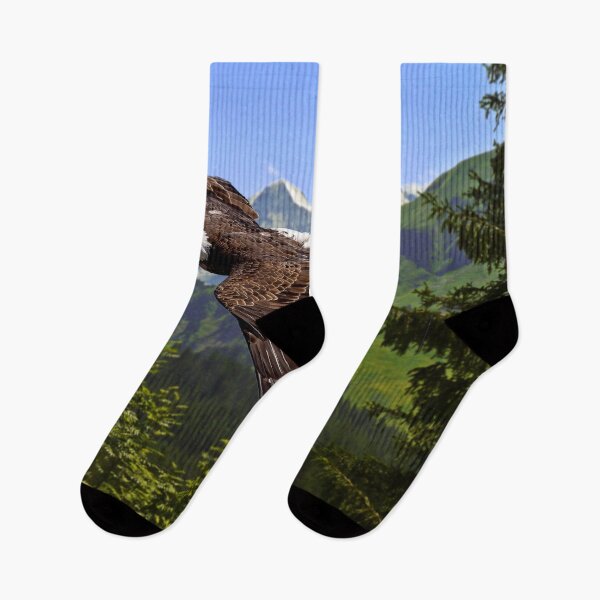 Item preview, Bald Eagle Above Mountain Forest designed and sold by thedvguy.
