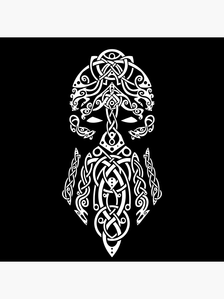 Tyr God of War Law and Justice Traditional Knotwork Art 