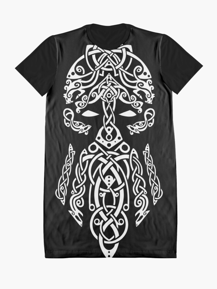 Tyr, Norse God of War, Law and Justice - White | Graphic T-Shirt Dress