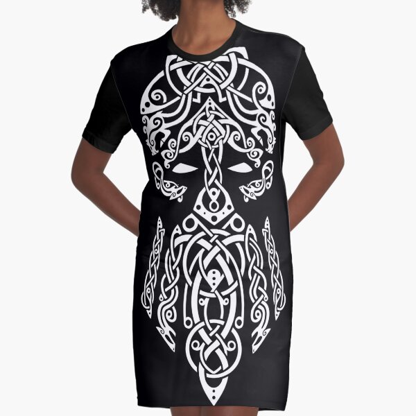 Tyr, Norse God of War, Law and Justice - White | Graphic T-Shirt Dress