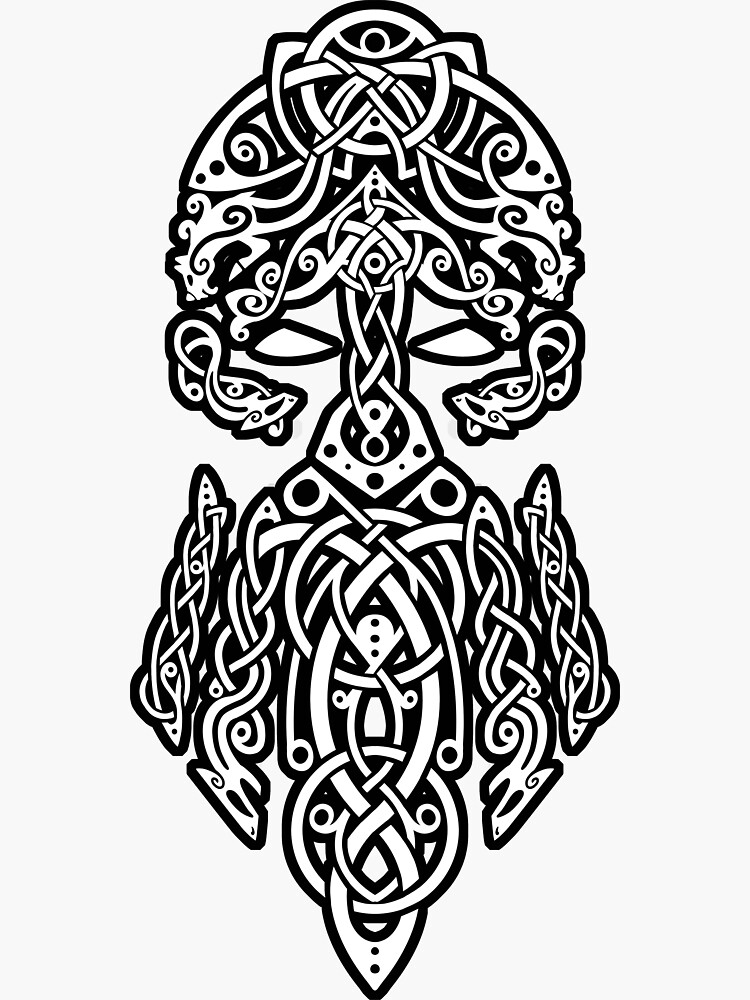 Tyr God of War Law and Justice Traditional Knotwork Art 