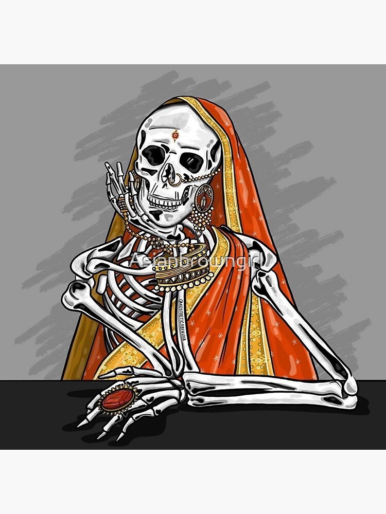 Skeleton " Art Board Print for Sale by Asianbrowngirl | Redbubble