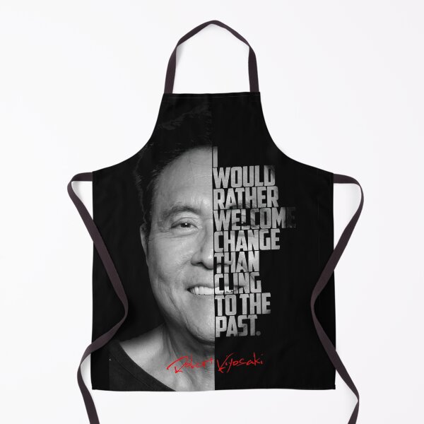 Item preview, Black and white Robert Kiyosaki Rich Dad Poor Dad quote. designed and sold by Enea Kelo.