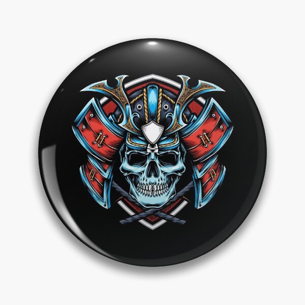 Item preview, Blue Skull Samurai designed and sold by Vector Scout Lab.