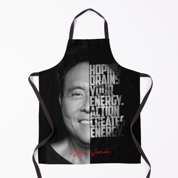 Item preview, Black and white Robert Kiyosaki Rich Dad Poor Dad quote. designed and sold by Enea Kelo.